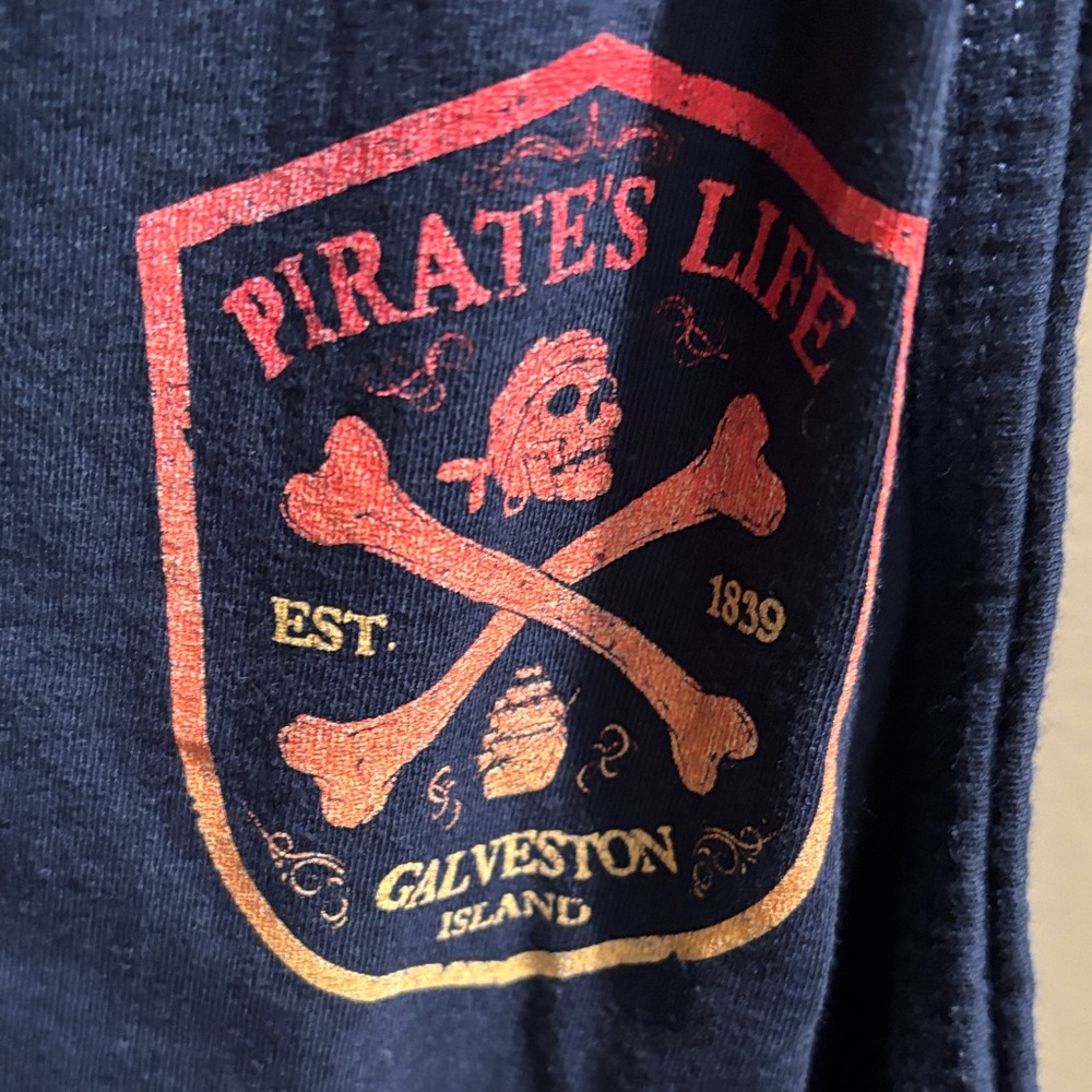 Fruit of the Loom Navy Blue Pirates Galveston Cotton Tank XL